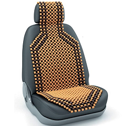 Накидка массажор (дерево Светлое) с подголовником Nova Bright №36578