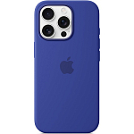 Силиконовый чехол SILICONE CASE MagSafe для iPhone 16 Pro Ultramarine (+ анимация NFC Clear) c LOGO