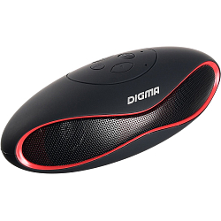 Колонка портативная DIGMA S-10 черная