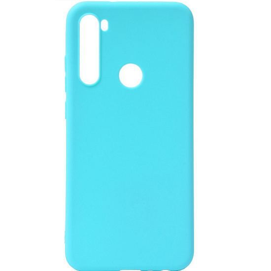 Силиконовый чехол NONAME для Xiaomi Redmi Note 8T матовый, голубой