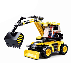 Конструктор SLUBAN Город «Карьерный экскаватор», 196 деталей, в пакете