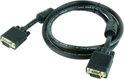 Кабель VGA <--> VGA  1.8м Premium CABLEXPERT CC-PPVGA-6B черный, пакет