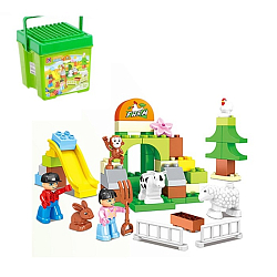 Конструктор KIDS HOME TOYS Счастливая ферма 54 детали