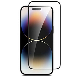 Противоударное стекло 3D MOCOLL для iPhone 16 Plus / 15 Plus / 14 Pro Max черное
