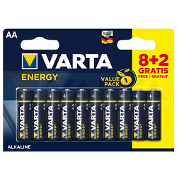 Элемент питания VARTA R06 ENERGY BL-10 (8+2)