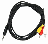 Кабель Jack 3.5 <--> 3RCA  1.5м VCOM CV213-1.5M