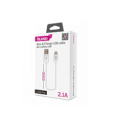 Кабель USB <--> Lightning  1.0м OLMIO белый (038655)