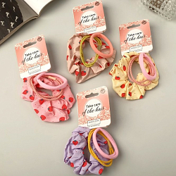 Резинка для волос "Эмилия" (набор 3 шт) клубничка, микс   7908705