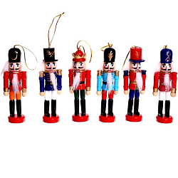 Новогодний декор «Щелкунчик» 3,5 × 12,5 см, МИКС