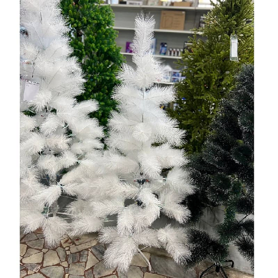 Сосна искусственная пушистая белая 150 см