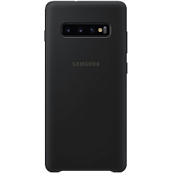 Задняя накладка SILICONE COVER для Samsung Galaxy S10 Plus черная