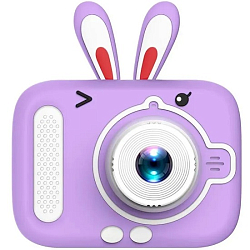 Фотоаппарат детский Hi Deer ЗАЯЦ с силиконовым чехлом , фиолетовый