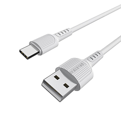 Кабель USB <--> Type-C  1.0м BOROFONE BX16 Easy, белый