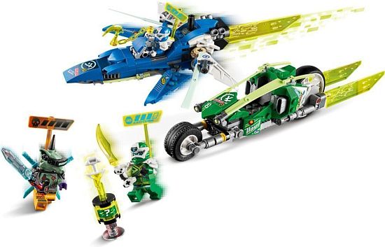 Конструктор LEGO NINJAGO 71709 Скоростные машины Джея и Ллойда