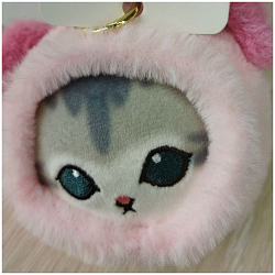 Мягкая игрушка-брелок Кошка в одежде Микс