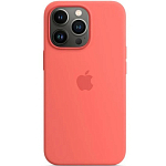 Силиконовый чехол SILICONE CASE для iPhone 13 Pro Max Pink Pomelo (MagSafe + анимация NFC) c LOGO