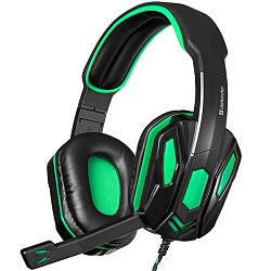 Наушники DEFENDER Warhead G-275 зеленый/черный