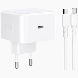 Сетевое ЗУ 1Type-C  HOCO C161A белый, Type-C-Type-C, PD40W