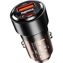Авто ЗУ 1USB/1Type-C REMAX RCC360, черный