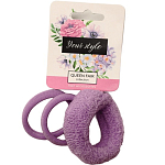 Резинка для волос "Махрушка" (набор 3 шт) простой стиль, 4 см, микс   9732023