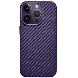Силиконовый чехол K-DOO для iPhone 15 Pro MAX Mag Noble Collection Carbon purple