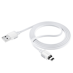Кабель USB <--> Lightning  1.0м BOROFONE BX57 Effective магнитный, белый