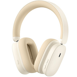 Наушники BASEUS H1i Bowie бежево-белые A00050402223-00