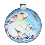 Шар "Белый кролик" мультицвет, 100мм, в подарочной упаковке КУ-100-224125