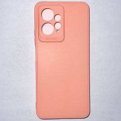 Задняя накладка Мобилис для Xiaomi Redmi Note 12 (4G), персиковый , матовая с защитой камеры