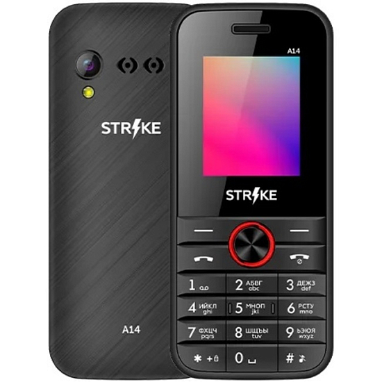 Телефон BQ Strike A14 Black+Red