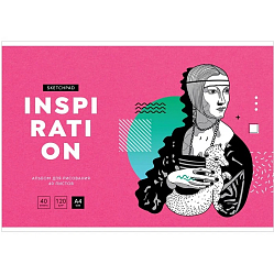 Альбом для рисования Greenwich Line "Free art. Leonardo" 40л., А4, на скрепке 120г/м2 PS40s-36885