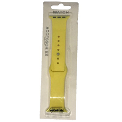 Силиконовый ремешoк NONAME для Apple Watch 38/40mm желтый