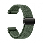 Нейлоновый ремешок HOCO WH09 Jane Eyre, 22mm, зелёный, плетение