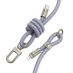 Кабель Lightning <--> Type-C  1.8м HOCO GH7 denim blue