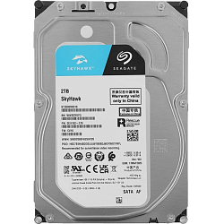 Внутренний HDD 3.5" 2TB SEAGATE Skyhawk ST2000VX016 SATA 5400 rmp 6Gb/s 256Mb 
