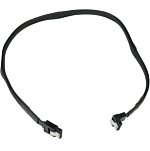 Кабель интерфейсный SATA Cablexpert CC-SATAM-DATA90-BLBR-50CM, Sata3 7pin/7pin, мет.защелка, угловой разъем, 50см, черный, оплетка, пакет