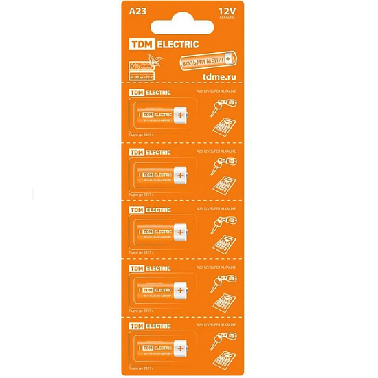 Элемент питания TDM 27A BL-5 (5/100/500)