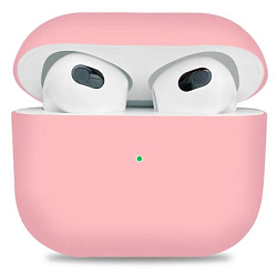 Силиконовый чехол TEXN для Airpods 3 розовый