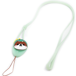 Шнурок силиконовый регулируемый (корги) (light green) (231982)