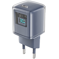 Сетевое ЗУ 1Type-C ACEFAST A53, Sparkling series, серый, 30Вт (6974316282396)