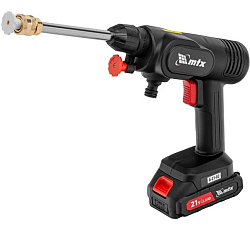 Мойка высокого давления аккумуляторная MTX А-21-02, 40 бар, 4 л/мин, Li-ion 21 В, 2 акк.// 58211
