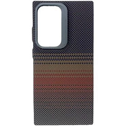 Задняя накладка SkyArmor GLOBAL MIX Magsafe для Samsung Galaxy S24 ULTRA_22 коричневый, матовый