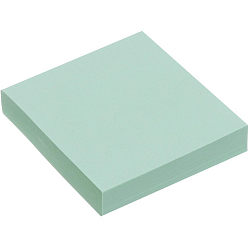 Блок с липким краем 51 мм х 51 мм, 100 листов, пастель, зелёный 5491836