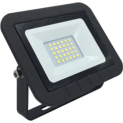 Прожектор светодиодный ECOLA Projector 10W/6000K/IP65 черный 100x80x26