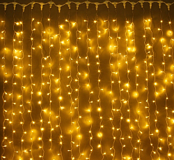 Гирлянда "Занавес", 2 х 2 м, свечение желтое