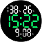 Часы настенные LED Wall Clock DS-3813L Зелёный (пульт)