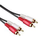 Кабель 2RCA <--> 2RCA 2.0м EXEGATE EX254083RUS, позолоченные разъемы