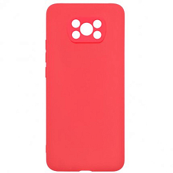 Задняя накладка ZIBELINO Soft Matte для Xiaomi Poco X3/X3 Pro (красный) защита камеры