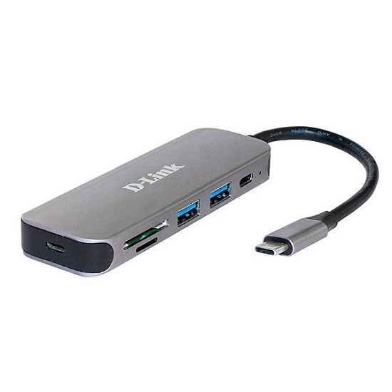 USB-Хаб D-LINK DUB-2325 2порт. черный (DUB-2325/A1A)