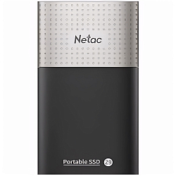 Внешний SSD Netac 1.0Tb Z9 (NT01Z9-001T-32BK) (USB3.2, up to 550/480MBs, 90х47.5х11.5mm, Aluminium+Plastic)